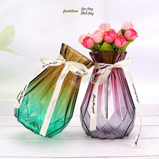 Bình hoa thuỷ tinh đa giác Grand Haven cổ nhỏ decor xinh xắn trang trí phòng khách bàn làm việc cắm hoa tươi