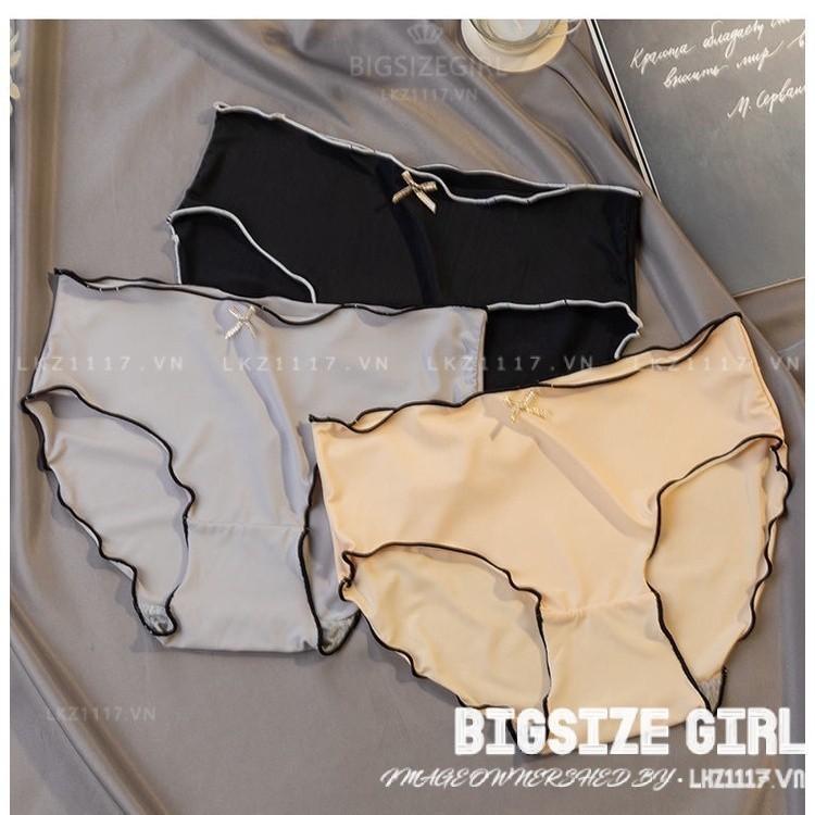 Quần lót nữ đúc su thun lạnh cao cấp Bigsize 70kg 80kg 100kg quần chip nữ cute sexy không đường may mềm mại thoải