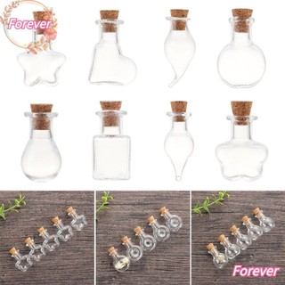 Set 5 Lọ Thủy Tinh Mini Có Nút Bần Dùng Đựng Trang Sức DIY