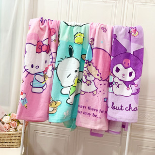 Khăn tắm Sanrio Khăn tắm Thấm hút Khăn tắm Cotton nguyên chất Khăn tắm trẻ em Đi biển Khăn lớn quấn khăn che chăn