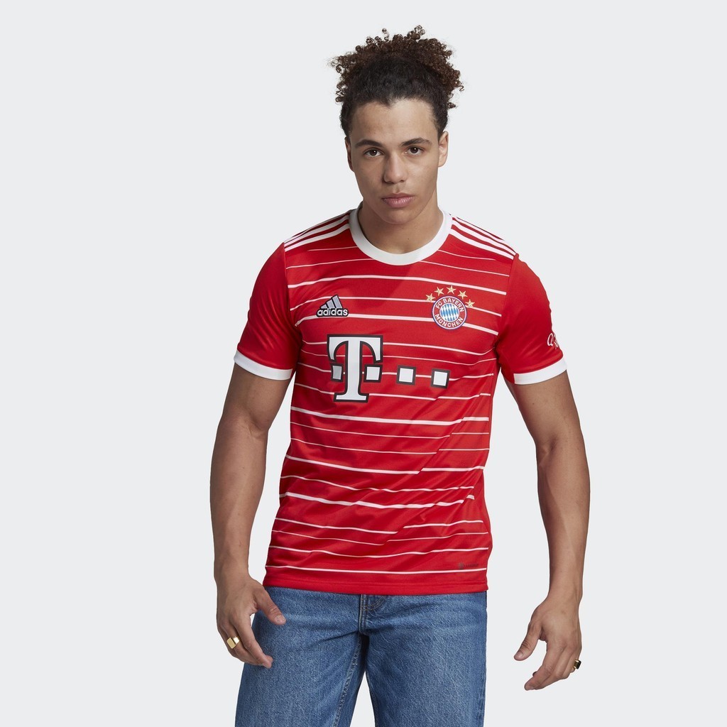 Adidas Bóng đá Áo Đấu Sân Nhà FC Bayern 22/23 Nam Đỏ H39900