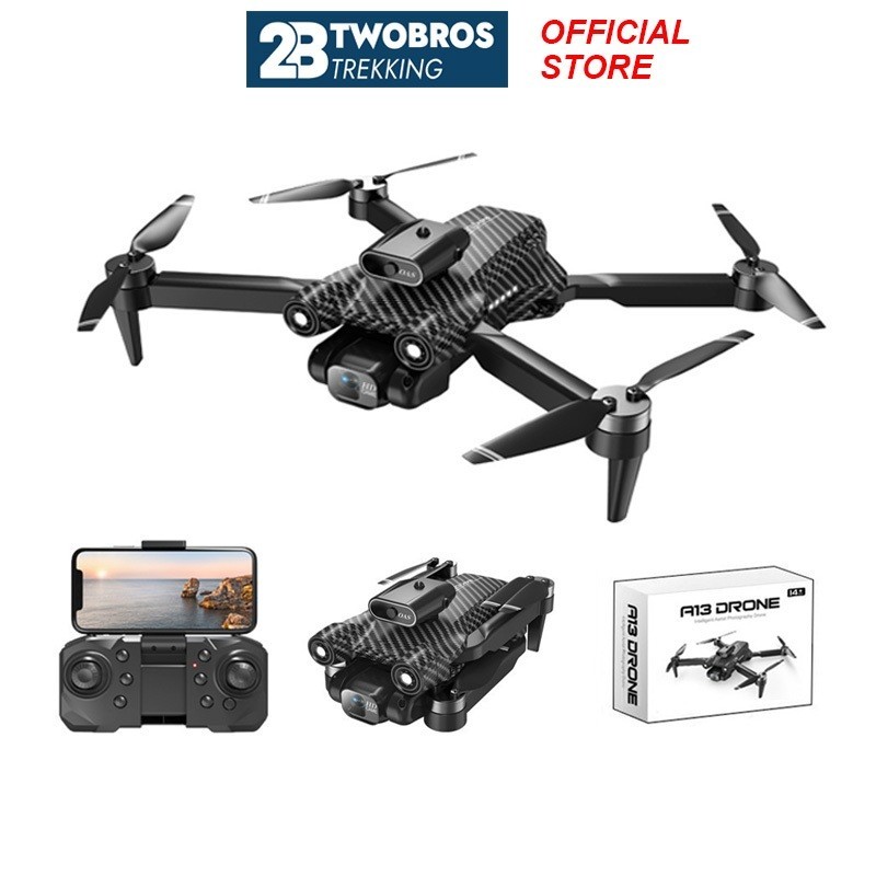 Flycam A13 Bản Carbon, Camera 4k động cơ không chổi than bay 20 phút tầm bay 150M Pin 2000mAh - A05