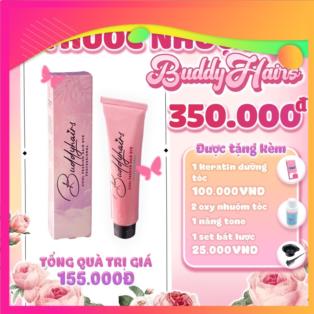 Thuốc nhuộm tóc Buddyhairs -  tone màu Pastel, Rainbow Colors collection của Buddyhairs, Buddyhair l