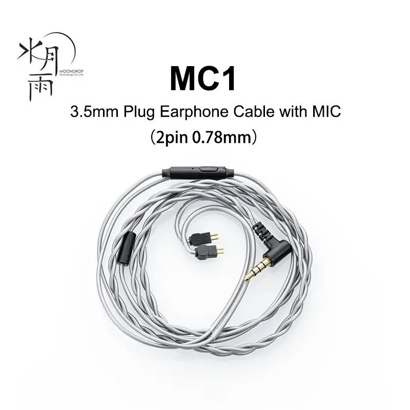 Dây Cáp Tai Nghe MoonDrop MC1/ DSP USB C 2Pin 0.78mm Kèm MIC Giắc Cắm 3.5mm Cho Chu 2/ lan/ aria,... | BigBuy360 - bigbuy360.vn