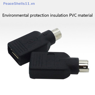 PeaceShells USB To PS2 Adapter Cable Round Head Mouse And Keyboard Interface Converter VN