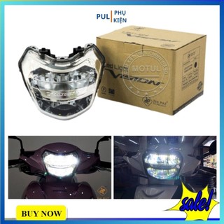 Chóa đèn led pha 2 tầng gắn đầu đèn xe Vision 2014 2018 2021 2022 hàng Zhipat chính hàng