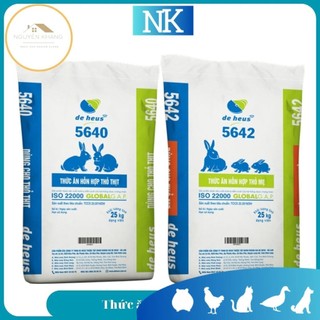 Cám thỏ mẹ, thỏ thịt bọ ú 5642 De heus thỏ mượt lông lớn nhanh, thỏ mẹ đẻ nhiều nuôi con tốt đóng túi 1kg