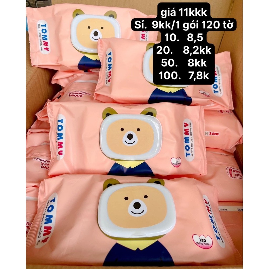 (Bán buôn-chuyên sỉ) Khăn Ướt Gấu Béo Tommy