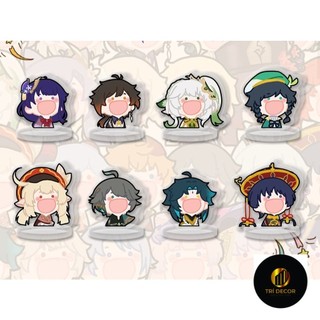   3CM  Mô hình nhân vật GENSHIN IMPACT ver HÉT game anime chibi standee mica acrylic 