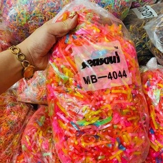Túi 100g chun buộc tóc mix màu cho bé