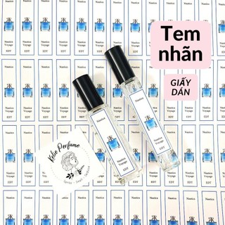 [HCM] 10 Tem giấy 𝗡𝗮𝘂𝘁𝗶𝗰𝗮 cho chai chiết đủ các dòng.