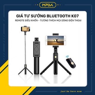 Gậy Tự Sướng Bluetooth K07 Dài 72cm Chống Rung Lắc Hỗ Trợ Chụp Ảnh Selfie Quay Phim Tiktok Livestream Tripod Njoyshop