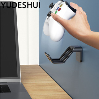 YUDESHUI Đế điều khiển trò chơi, Giá đỡ tai nghe gắn tường tự dính, Giá trưng bày thay thế Kệ lưu trữ không cần khoan Giá đỡ tay cầm chơi Game cho PS4 / Xbox / Switch