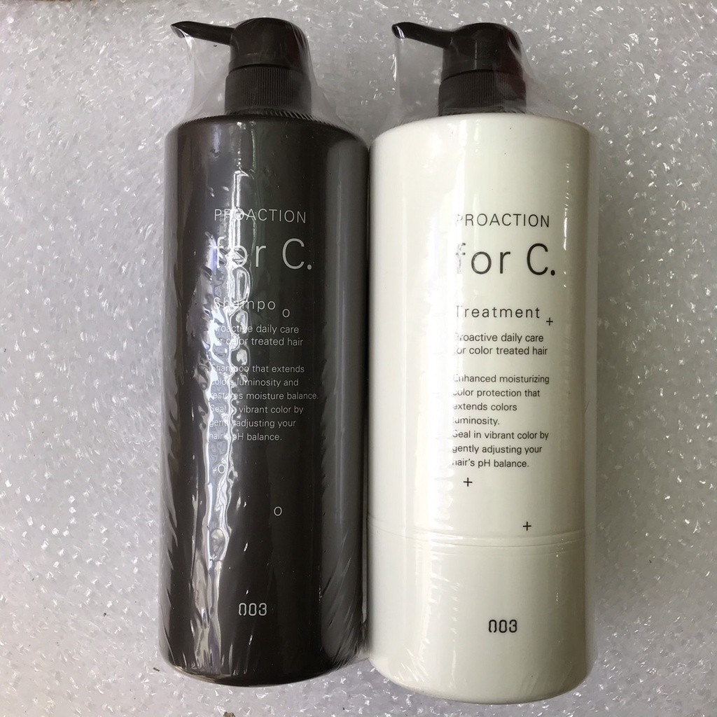COMBO Dầu gội xả chăm sóc màu nhuộm Procation For C Shampoo 003 Number Three 1000mlX2 (2025)