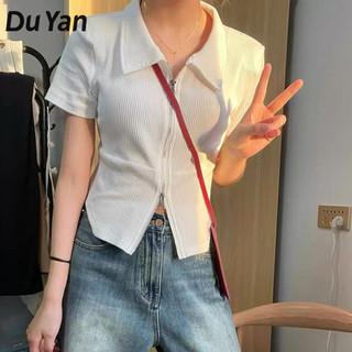 Áo thun ngắn tay đeo vai nữ mùa hè mới mỏng, màu trơn, sang trọng, đẹp thiết kế áo ngắn cảm giác thiểu số