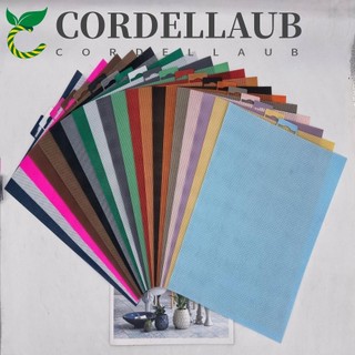 Lưới vải thêu chữ thập CORDELLAUB, Lưới vải thêu 28x21cm 14CT, Đồ trang trí thêu chữ thập Handmade vuông Vải vải Canvas nhựa tiện lợi tại nhà