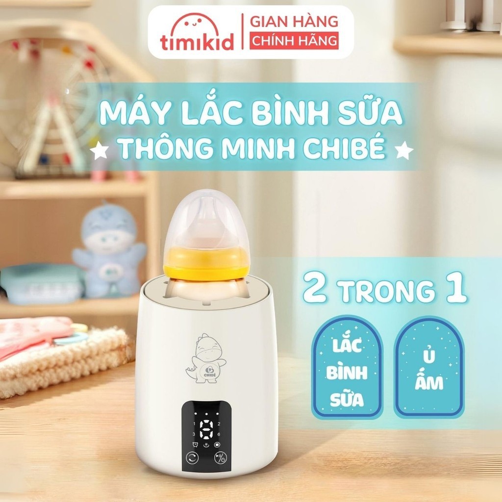 Máy Lắc Và Ủ Ấm Bình Sữa 2 Trong 1 Chibe CB040 Mẫu mới