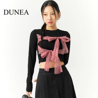 Áo Crop Top lưới tương phản màu sắc gợi cảm dành cho nữ DUNEA