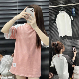 Áo Phông Nam - Nữ Thôm Phối 4 Vạch Siêu Đẹp - Áo Thun Nam Nữ Thôm Phối Màu Viền Vai Cao Cấp. Size s-M-L-xl ( 40-75kg)