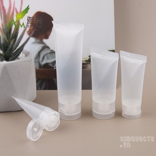 Chai chiết nhựa mờ dẻo Tuýp chiết dạng bóp đựng mỹ phẩm du lịch nhiều dung tích CCC32