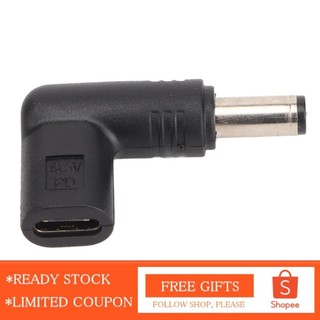 Alwaysonline Bộ chuyển đổi USB Type C sang DC 5,5x2,1mm 100W PD Bộ chuyển đổi phích cắm góc 90 độ sạc nhanh