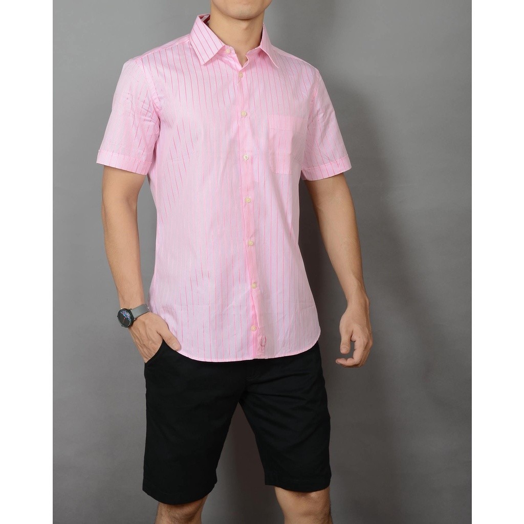 Áo sơ mi ngắn tay nam TUTO5 công sở, kẻ sọc Slim fit Short Sleeve Shirt chống nhăn, mát mẻ, trẻ trung TRISTAN80