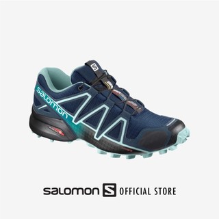 Salomon speedcross 4 rộng W poseidones poseidones Giày chạy bộ Poseidon / Xanh / BK trail QGJ8