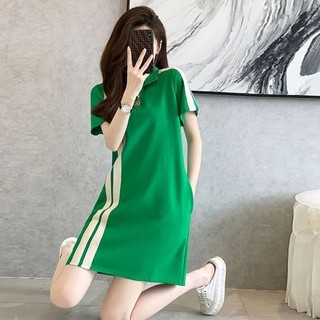 Mùa Hè polo Cổ Áo Xanh Rời Đầm Thường Ngày Mùa Hè Mỏng Hơn Nhìn Pháp Đầm / / Theo Cửa Hàng Cổ Giảm Giá