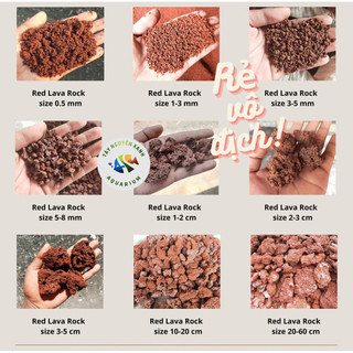 1kg Đá Nham thạch đỏ