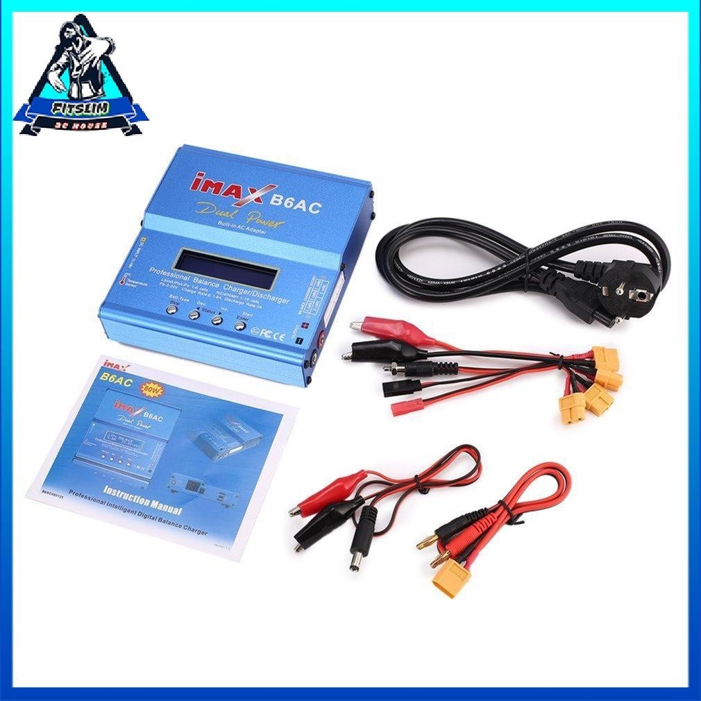 iMAX B6AC 80W AC/DC Lipo NiMh Battery Balance Charger Discharger for RC Model