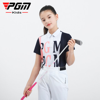Pgm Golf Bé Gái Thể Thao Mùa Hè Áo Thun Tay Ngắn Cá Tính Màu Bé Gái Tay Ngắn Thể Thao Ngắn T YF590