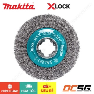 Chổi sợi thép đánh rỉ sét hình nón xlock 100mm makita d-73449 | dcsg