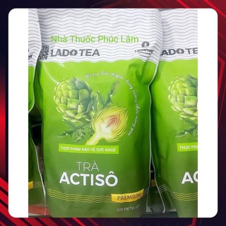 Trà túi lọc Atiso. dược phẩm Lâm Đồng. giúp mát gan-lợi tiểu. gói 100 túi lọc.
