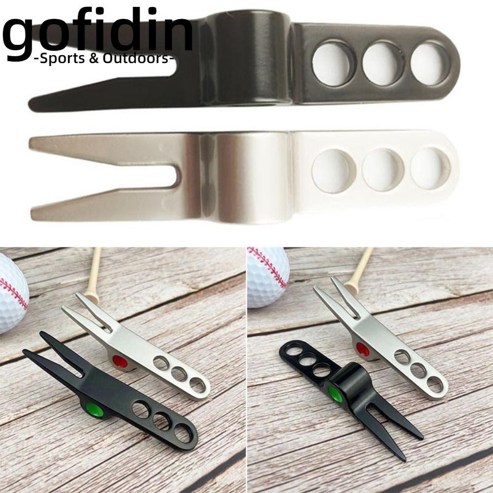 gofidin Golf Divot Portable Mark Golf Ball Groove Clean Golf Fork Prongs