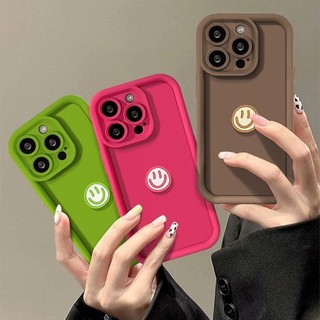 Mặt cười ba chiều đơn giản Hàn Quốc Nhật Bản Thích hợp cho vỏ điện thoại iPhone13promax Apple 15 14 12 11 XR XSMAX 6 7 8PLUS Vỏ bảo vệ silicon chống sốc