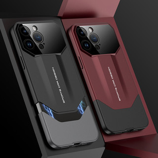 Dành Cho iPhone 14 Pro Max Ốp Lưng GKK PC Cứng Thời Trang Sơn Kim Loại Mạ Điện Kết Hợp Đôi Vỏ Bảo Vệ Camera