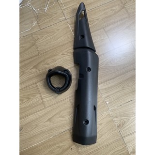 Ốp pô + chụp đít pô exciter 150 đen nhám giã zin