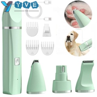 Tông đơ cắt tóc cho chó yve, tông đơ cắt tóc điện cho thú cưng abs 4 trong 1, máy cạo râu tóc chuyên nghiệp không dây cho thú cưng chải lông tông đơ