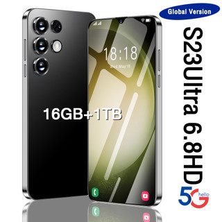  COD  Điện Thoại Di động S23 Ultra 6.8inch Toàn Màn Hình Gốc 16+1TB Camera HD Thẻ Kép Sạc Nhanh Thông Minh 6800mAh 