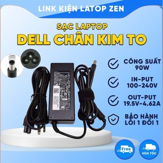 Sạc dell 90w 19.5v 4.122a kim to - cao cấp