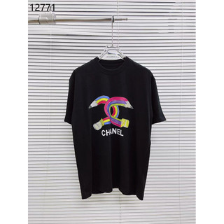 12771ac Áo thun ngắn tay cotton nguyên chất thiết kế kiểu Mỹ dành cho nam và nữ mùa hè mới dáng rộng nửa tay
