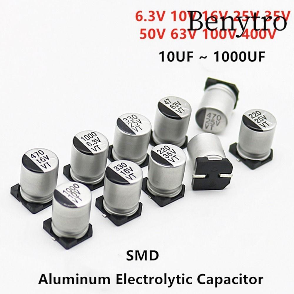 100 chiếc Tụ Nhôm SMD 680UF 1000UF 1500UF Trở kháng ESR thấp 100UF 220UF 330UF 470UF 6.3V đến 100V