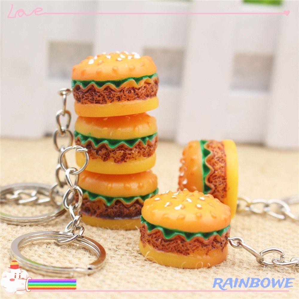 Móc Khóa Hình Hamburger 3D Vui Nhộn