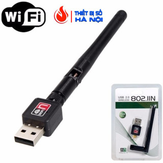 USB Wifi - USB thu Wifi 802.11n Cho Máy Bàn Có Anten -dc2381