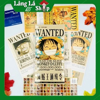 Hộp Postcard Bưu thiếp (Trọn bộ 340 Hình có Sticker) Anime/Manga One Piece ( Đảo Hải Tặc)