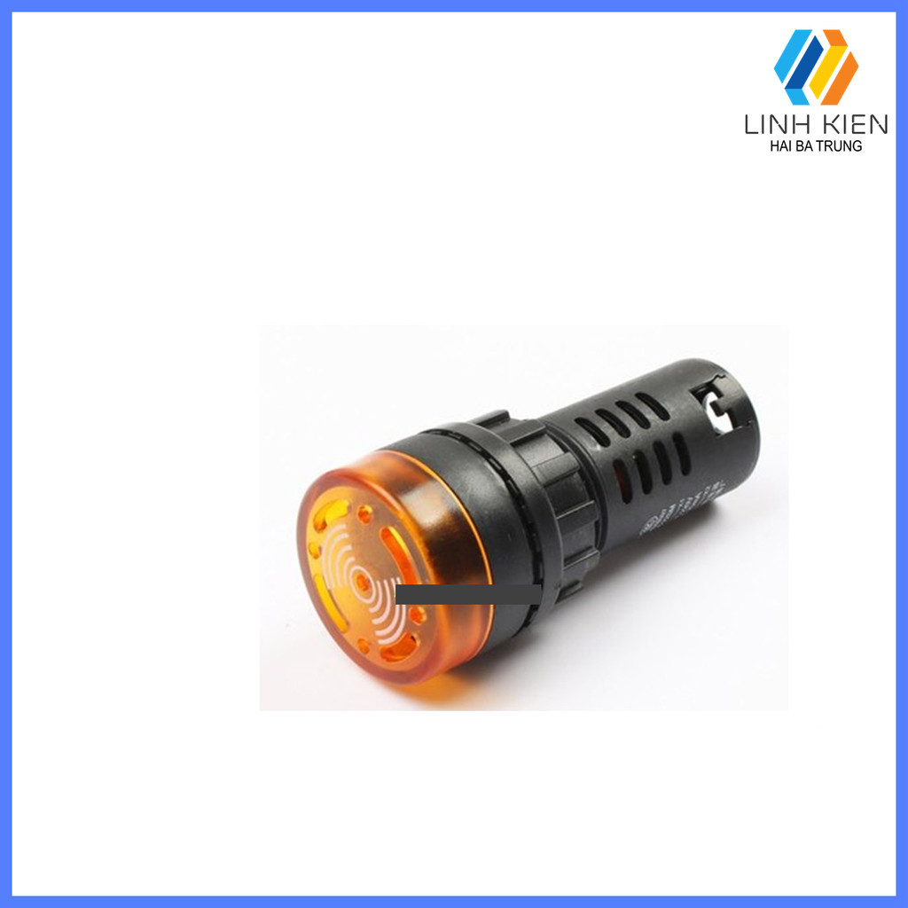 [Có sẵn] Đèn báo có còi phi 16mm AD16-22SM Màu vàng