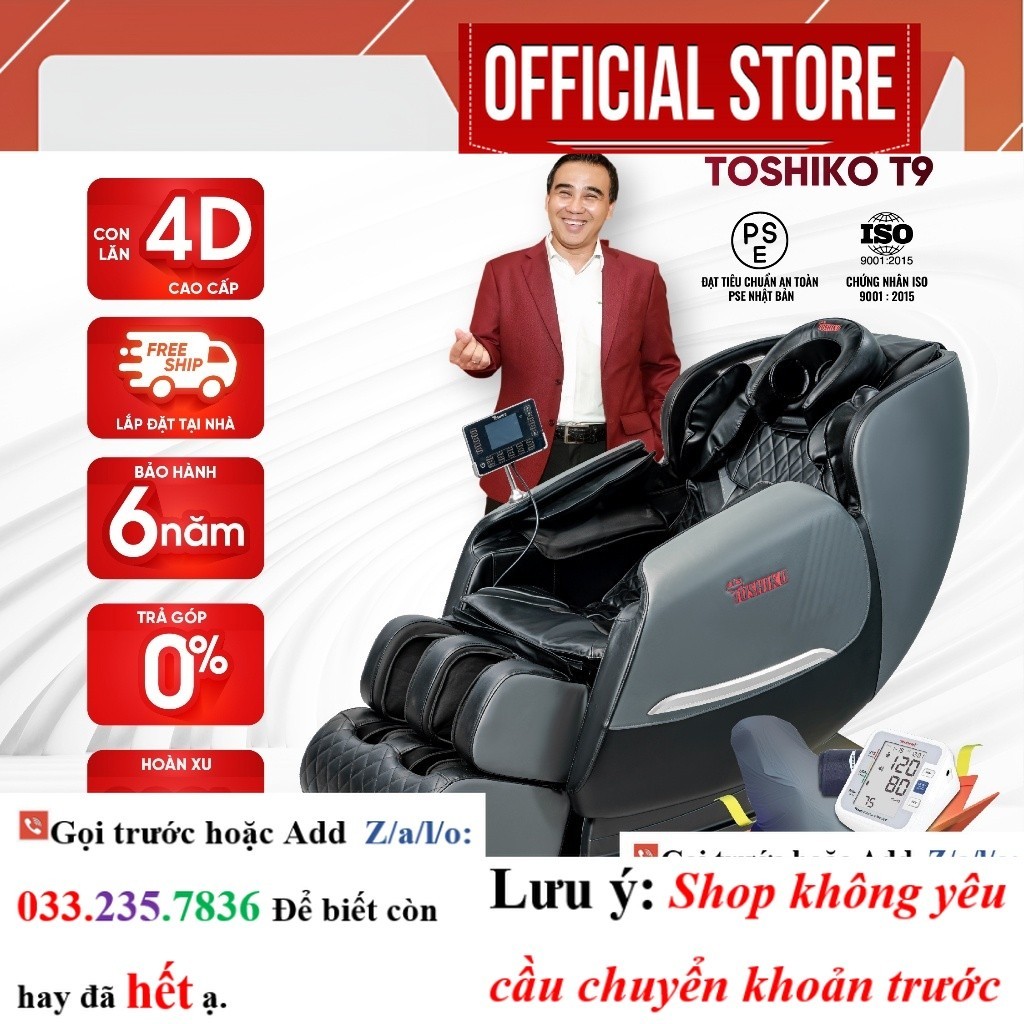 Ghế massage toàn thân Toshiko T9 <SAle>