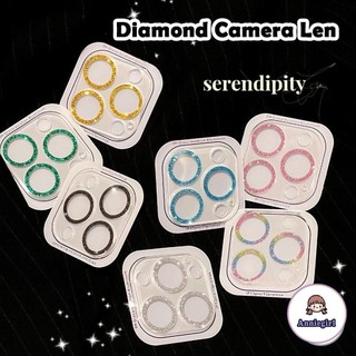 Sang Trọng Kính Cường Lực Đính Đá Kim Cương Giả Bảo Vệ Ống Kính Máy Ảnh Cho iphone 15 14 pro max 11 12 13 pro max