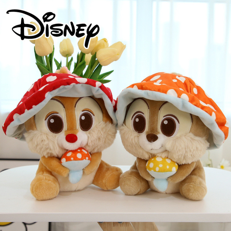 Gấu bông nhỏ hình con sóc đầu nấm Chip và Dale Disney/ Thú nhồi bông hình sóc nâu cao cấp Meeko