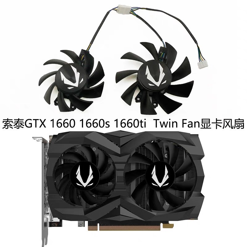 1660 ZOTAC / ZOTAC 1660super GTX 1660ti Đôi Card Đồ Họa Làm Mát Quạt Kép pxb9